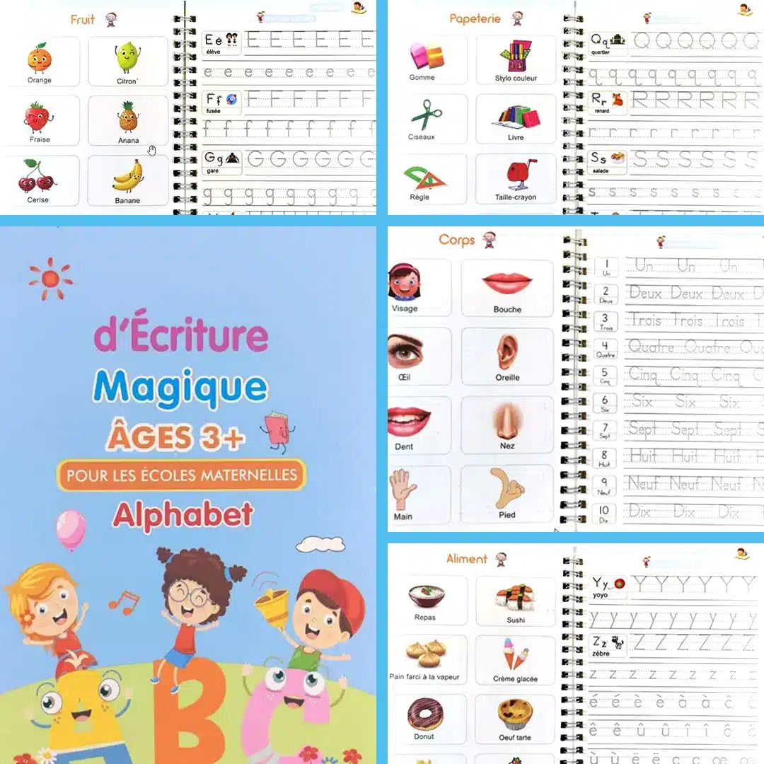 Cahier Magique LittleGenius™ Réutilisable à l'Infini