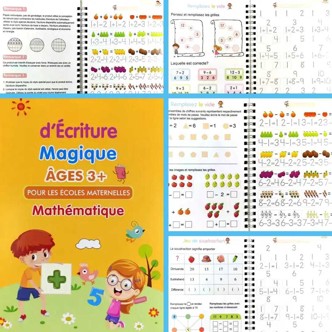 Cahier Magique LittleGenius™ Réutilisable à l'Infini