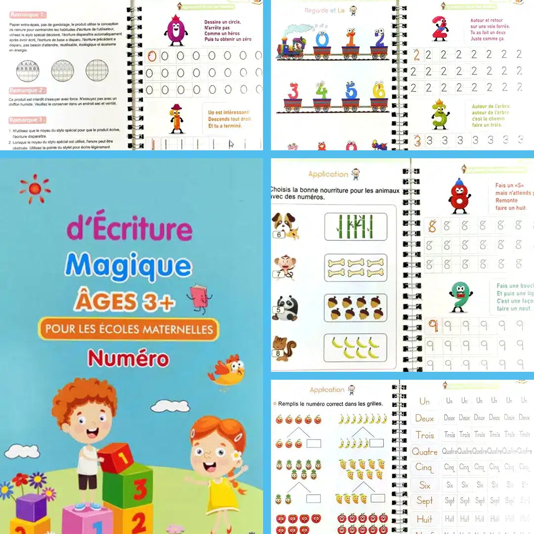 Cahier Magique LittleGenius™ Réutilisable à l'Infini