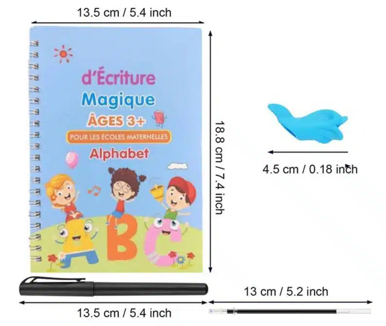 Cahier Magique LittleGenius™ Réutilisable à l'Infini